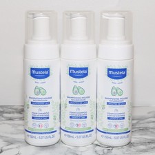  LOT OF 3 Mustela Shampooing Foam Mousse 3 x 5 Oz For Newborn Baby Cradle Cap