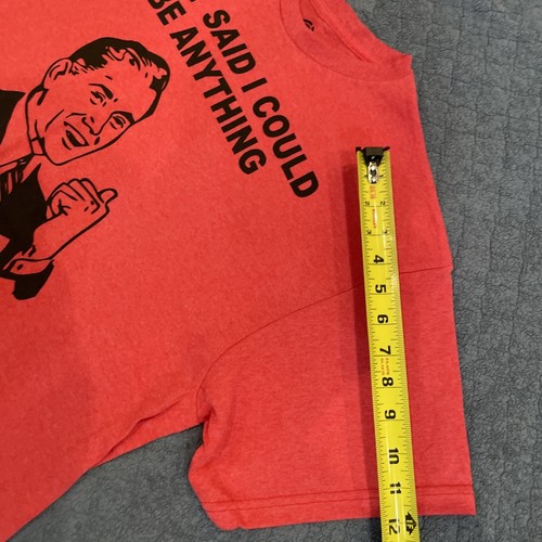 Funny Red/Black NWOT T-shirt Tee Shirt “…So I Became Sarcastic” Men’s Lg (B38) - Picture 4 of 6