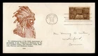 DR WHO 1948 FDC INDIAN TRIBE CENTENNIAL WM GRANDY CACHET M75660