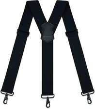 Mens Suspenders 2 Inch Wide Y Back Adjustable Elastic Big and Tall Suspenders...