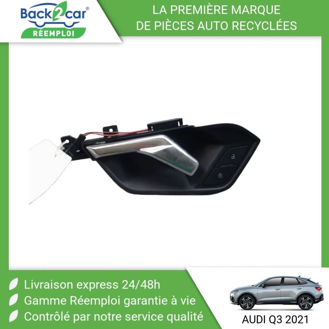 Poignée Intérieure Porte Avant Gauche Audi A5 - Réf. 8W6837019E4PK - Occasion - 125000 Km