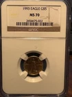 1993 Gold American Eagle $5 NGC MS70