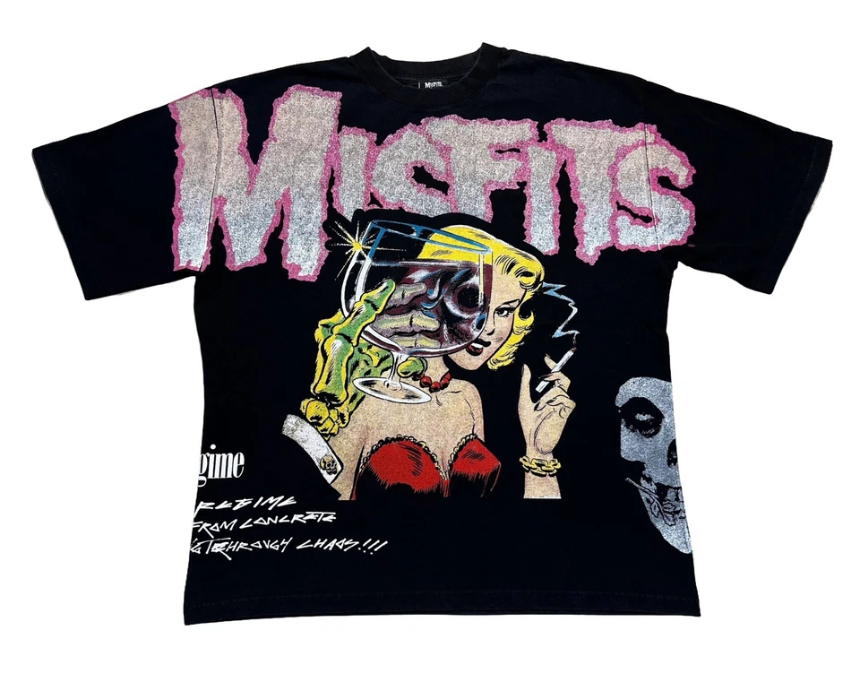 Camiseta Die My Darling 199X de gran tamaño en negro vintage talla grande Foto 2 de 4