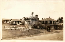 Hayfield Tourist Camp Winchester Virginia US 50 RPPC Photo Postcard COPY