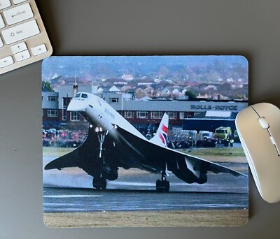Mauspad Laptop Schreibtisch Büro Concorde letzter Flug Made in UK