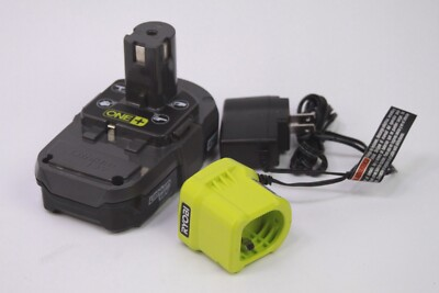 #ad Ryobi 18V Li Ion Battery P102 P119 Charger Used Tested $29.95