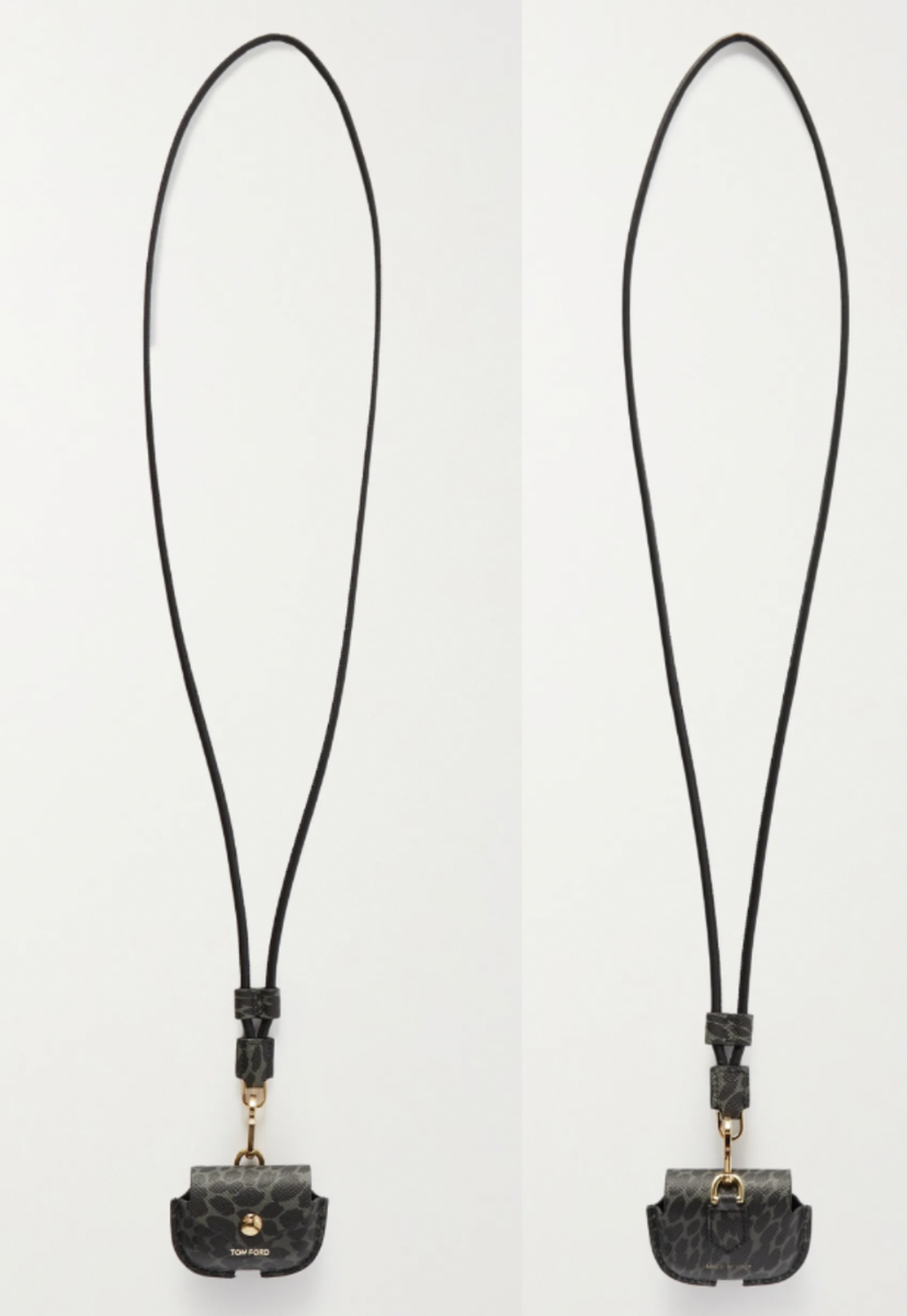 Tom Ford Apple AirPods Case Hülle Kopfhörer Lanyard Tasche Bag