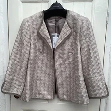 BNWT WINDSMOOR Occasion Wedding Formal Taupe Shimmer Jacket Blazer UK20 £190