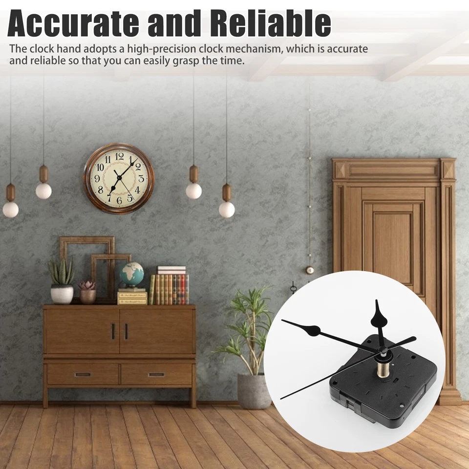 Juego de 14 manecillas de reloj mecanismo de movimiento pared hágalo usted mismo reparación kit de piezas de herramientas de repuesto Foto 4 de 4