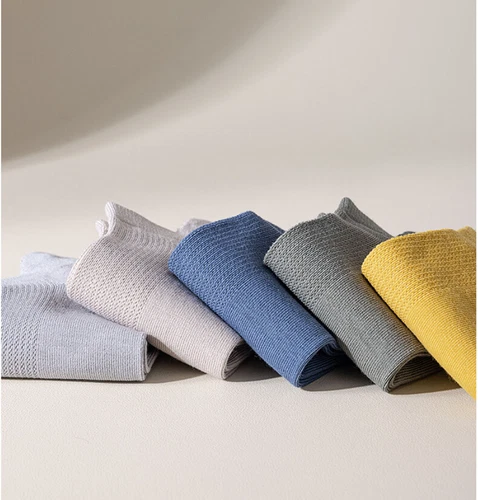 5Pairs High Quality 96% Cotton Men Socks Breathable Mesh Summer Anti-bacterial - Picture 10 of 35