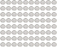 1000pcs Metal Bead Caps Flower End Caps for DIY Jewelry Making Accessories Si...