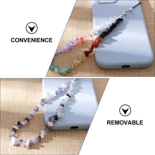 2 Pcs Handykette Schlüsselanhänger Telefon Dekorativer Telefonanhänger - Zdjęcie 10 z 12
