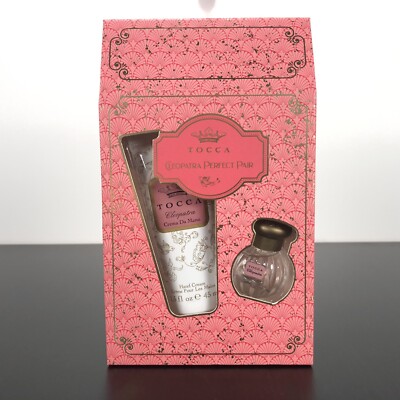 TOCCA Cleopatra Perfect Pair Hand Cream 1.5oz & Eau de Parfum Dabber .17oz - NEW