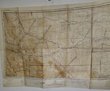 1943 WWII era Regional Aeronautical Chart (Map ) Montana area