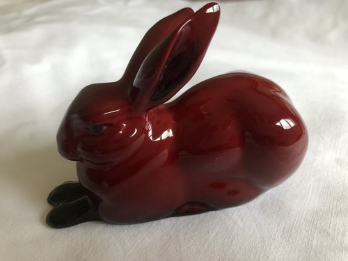 ROYAL DOULTON FLAMBE FIGURINE - HARE HN 2592 - Picture 2 of 6