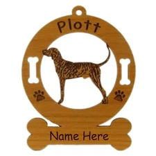 Plott Hound Standing Dog Ornament Personalized With Your Dogs Name 3711