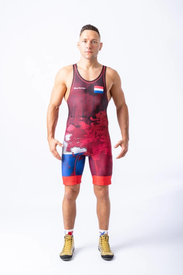 Herren NIEDERLANDE Wrestling Suit Anzug Berkner UWW Representative Ringertrikot - Bild 2 von 4