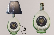 Lampada da tavolo bottiglia vecchia Romagna con paralume
