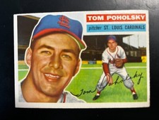 1956 Topps St. Louis Cardinals Tom Poholsky #196