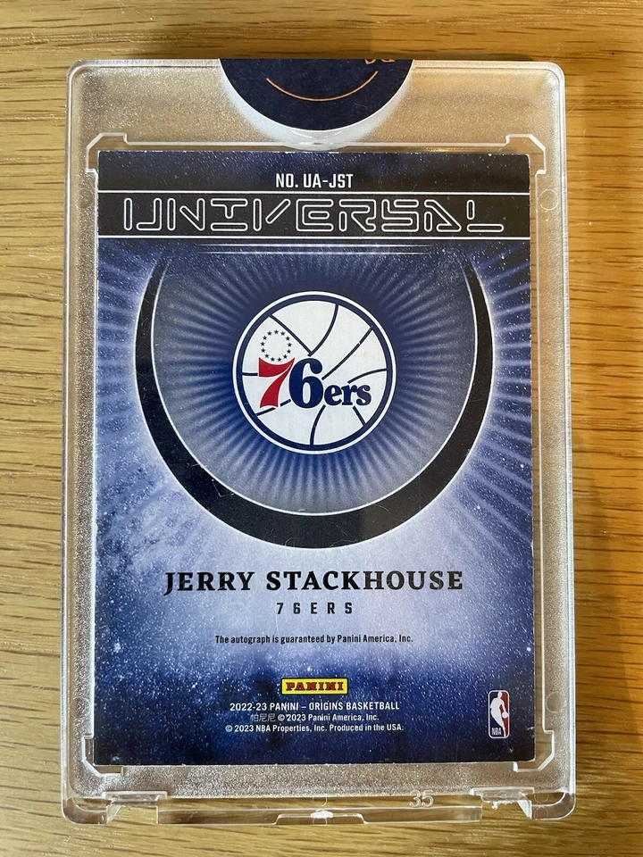 Autógrafo universal 2022-23 Panini Origins Jerry Stackhouse - UA-JST - Imagem 3 de 3