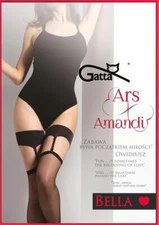 Gatta Ars Amandi BELLA matte sexy women's satin shine garter stocking set 20 Den