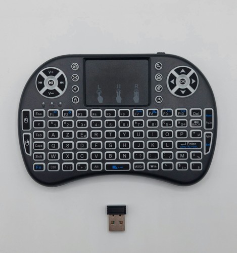 2 en 1 Mini Clavier Sans-Fil AZERTY Rechargeable avec Pavé Tactile - PS5, PC, TV - Photo 2/7