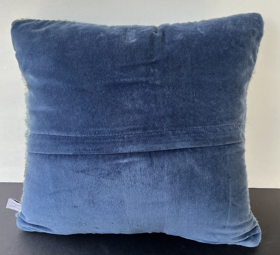 Chandler 4 Corners Lighthouse 17" Square Wool Hooked Throw Pillow by J. Reilly - Image 3 of 4