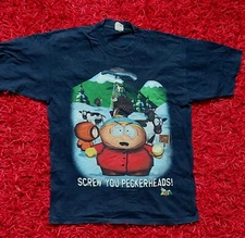 90s Tshirt screw your Peckerheads South Park Comedy Central T-shirt SZ M