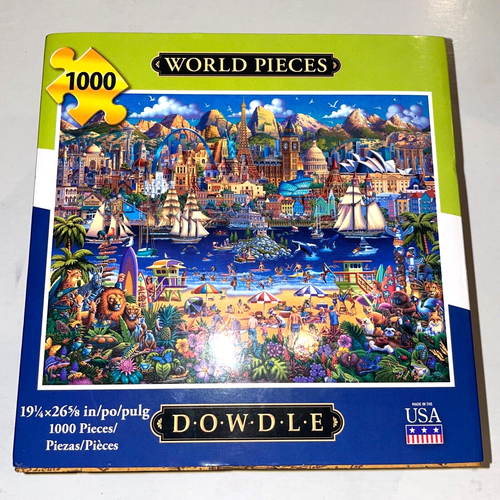 NEW Eric Dowdle Jigsaw Puzzle World Pieces 1000 Piece Famous Landmarks