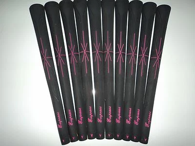 GOLF PRIDE NEU 10 SCHWARZ/ROSA EMPRESS, DAMEN GOLFGRIFFE, EINE BILLIGE MÖGLICHKEIT, IHRE SCHLÄGER ZU ÜBERARBEITEN