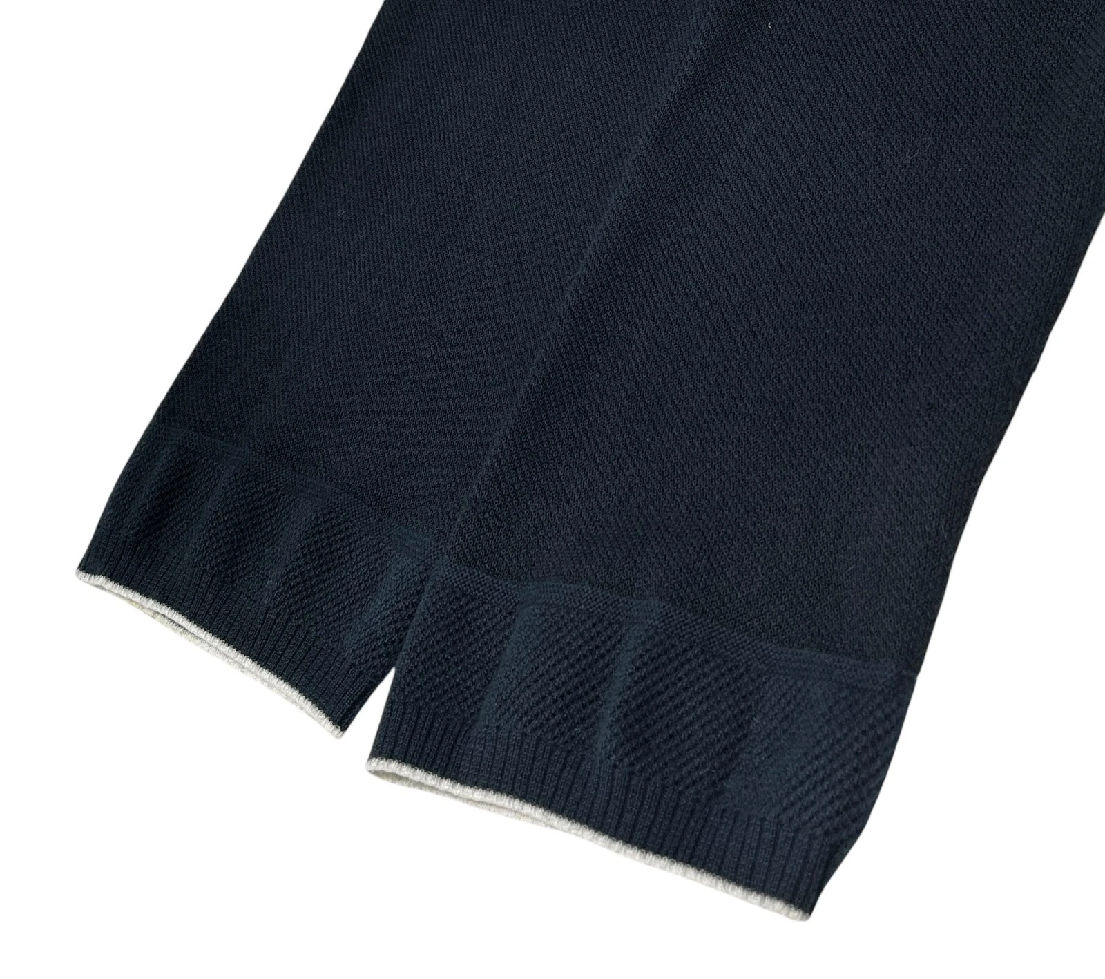 Maglia CHANEL Sport Vintage 09P CC Logo #42 Felpa con Cappuccio Blu Scuro Argento Rayon