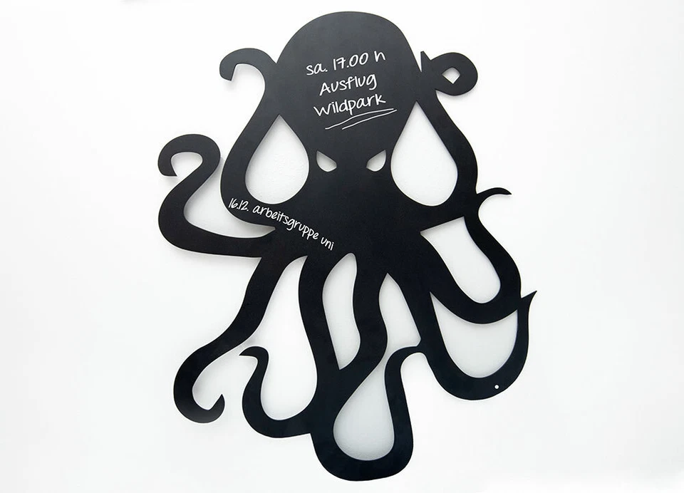 Magnettafel Oktopus Krake 52x60 cm Memoboard Kreidemarker Magnete Tafel Kreide  - Bild 4 von 4