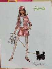 2011 Barbie Silkstone Check, Please Francie  Lithograph Print Picture Only!!
