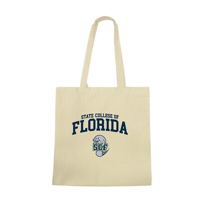 State College of Florida Manatees SCF Institutional NCAA Team Seal Tote Bag
