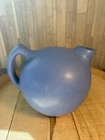 Vintage Hywood NILOAK Matte Blue Glaze Tilt Ball Pitcher