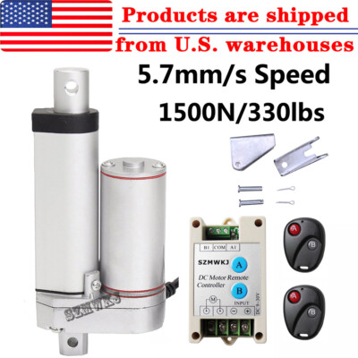 1500N Linear Actuator Motor Aluminum Alloy 4'' inch Stroke DC12V Electric Lift IG