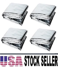 4 piezas de manta térmica de emergencia Mylar Trauma Military Survival Safety