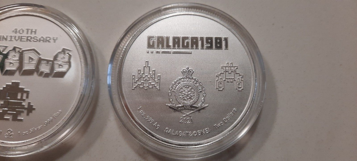 Dig Dug 1 oz + 1981 GALAGA 1 oz .999 Fine Silver | eBay