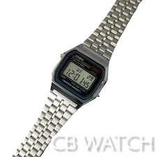 Casio A159WA-N1 Vintage Metal Sliver Digital Watch A159 Made in Japan