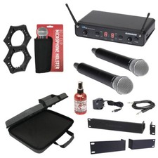 Samson Concert 288 Handheld Dual Wireless System Travel Case Santizer