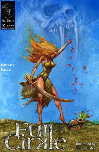 FULL CIRKLE #2b (1st Print) Simon Bisley Painted Art (Slaine, Lobo, Hellblazer)