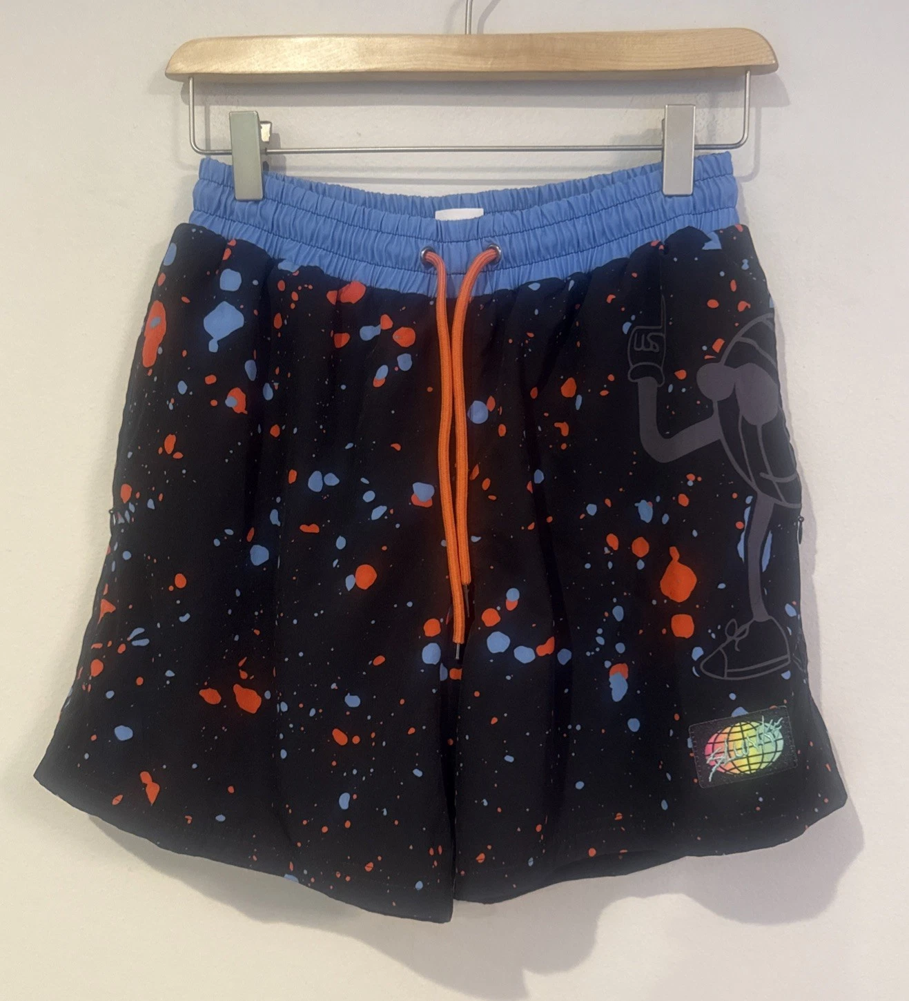 Slunks Beach Volleyball Lined Shorts Paint Splatter Slunky Mascot Mens Small
Opens in a new window o