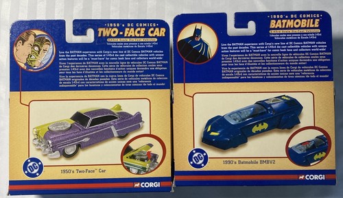 Batman & Joker 1950’S Batmobile/ Two-Face Die-Cast Vehicle’s 1:43 Scale Corgi - Picture 4 of 6