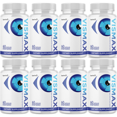 Vismax Eye Health Support Formula, (8 Pack) Official Vision Supplement