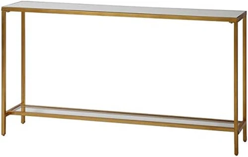 Hayley 60" Glass and Gold Console Table by  - Elegant Home Accent - Picture 8 of 8