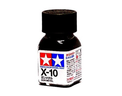 2x Tamiya Model Color Enamel Paint X-10 Gun Metal Net 10ml 80010 CA459
