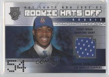 2002 Fleer Hot Shots Rookie Hats Off Shooting Shirt 85/350 Chris Wilcox #193 0a7
