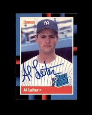 Al Leiter Signed 1988 Donruss Rated Rookie New York Yankees Autograph