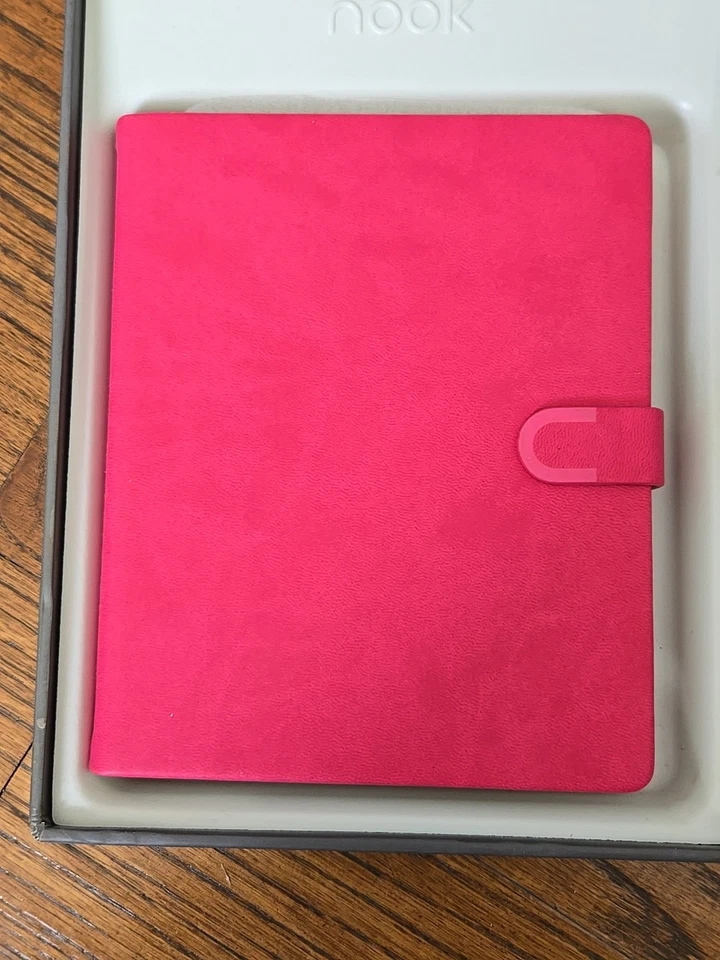 NOOK 2nd Ed Protective Cover Barnes Noble Lautner Vivid Pink Italy Faux Leather - Image 4 of 4