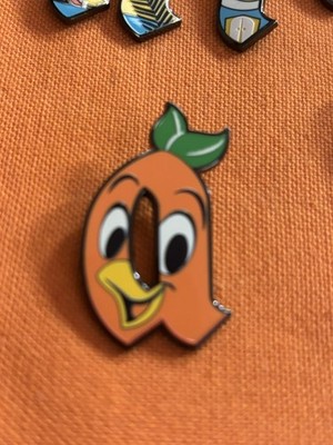 2026 Disney Magic Kingdom Mystery Pin Letter A In Magic Orange Bird (25)